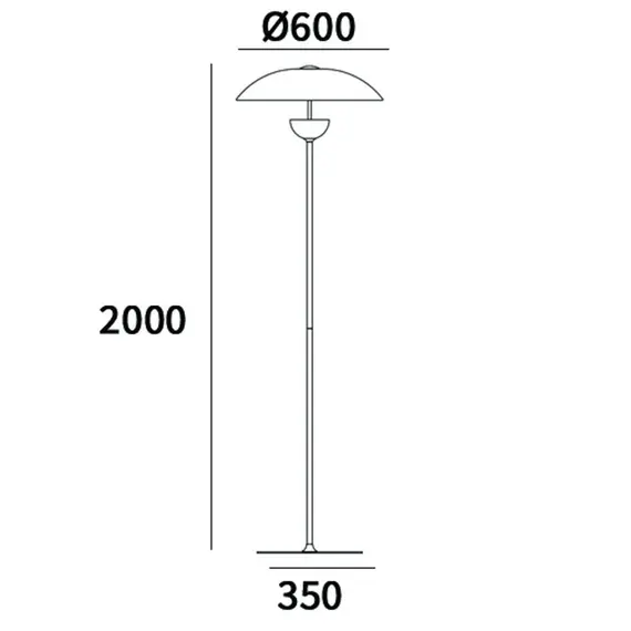 LED Стояща лампа SYDNEY F01079WH AU CosmoLight | Osvetlenieto.bg