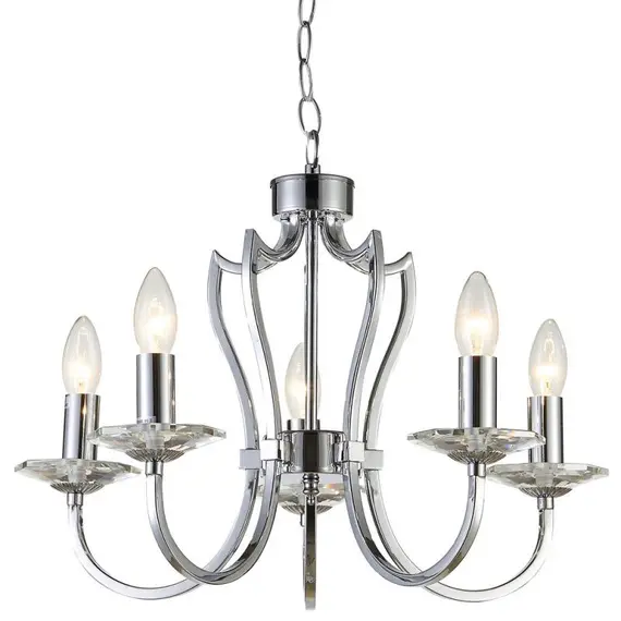 Полилей RIGA P05762CH CosmoLight 5xE14 | Osvetlenieto.bg