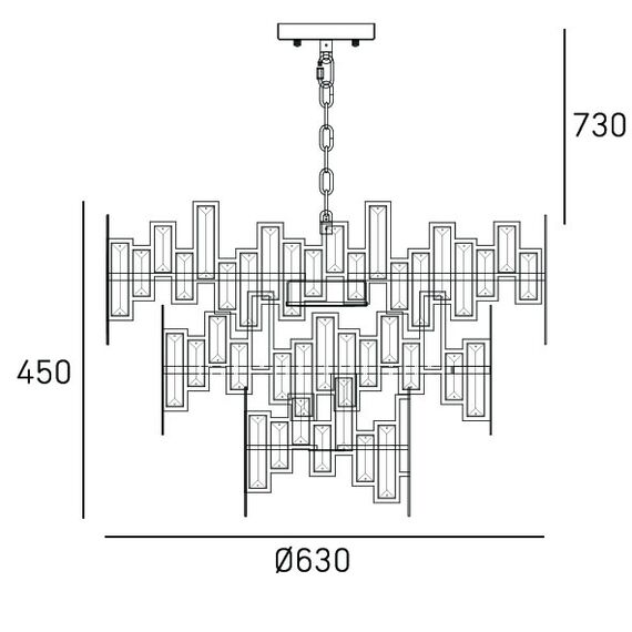 Полилей ST PETERSBURG P09158CP CosmoLight 9xE14 | Osvetlenieto.bg Полилей ST PETERSBURG P09158CP CosmoLight 9xE14 | Osvetlenieto.bg