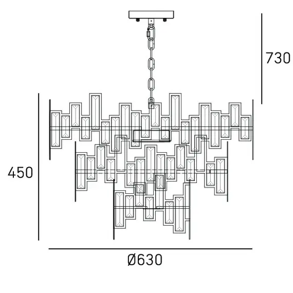 Полилей ST PETERSBURG P09158CP CosmoLight 9xE14 | Osvetlenieto.bg