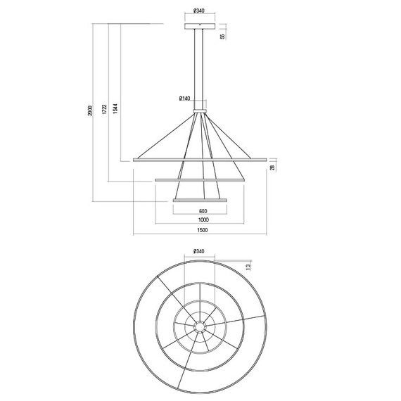 LED Димируем полилей ORBIT 01-2247 Redo 3000K | Osvetlenieto.bg