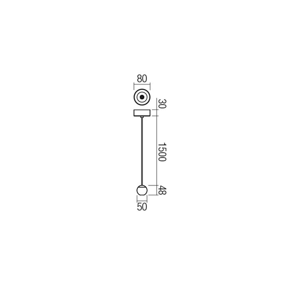 LED Пендел OBO 01-1834 Redo BK | Osvetlenieto.bg