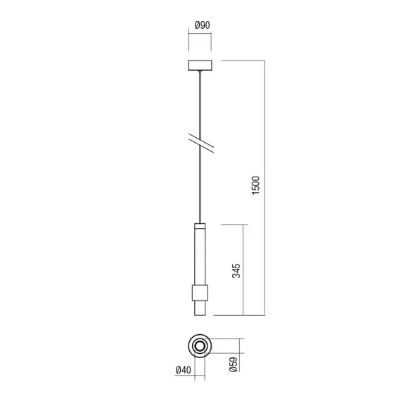LED Пендел TYCON 01-1993 Redo 3000K | Osvetlenieto.bg