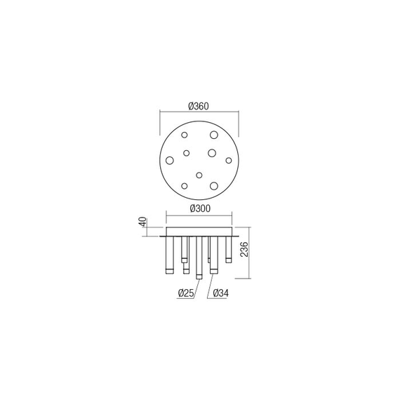 LED Плафон MADISON 01-2042 Redo 3000K | Osvetlenieto.bg