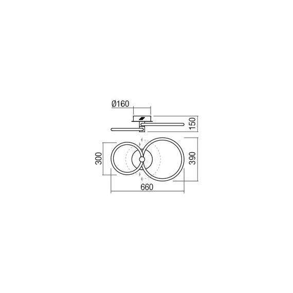 LED Плафон SPELL 01-2221 Redo 3000K | Osvetlenieto.bg