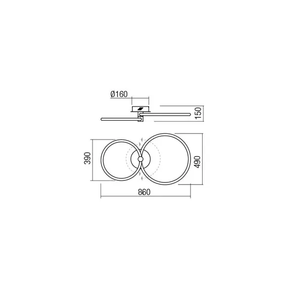 LED Плафон SPELL 01-2224 Redo 3000K | Osvetlenieto.bg