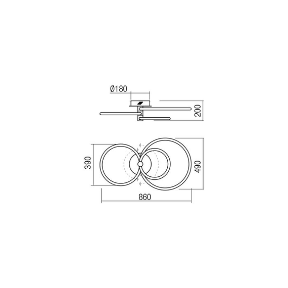 LED Плафон SPELL 01-2226 Redo 3000K | Osvetlenieto.bg LED Плафон SPELL 01-2226 Redo 3000K | Osvetlenieto.bg