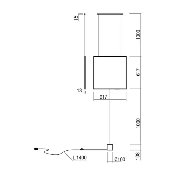 LED Полилей SLICK 01-2133 Redo 3000K | Osvetlenieto.bg