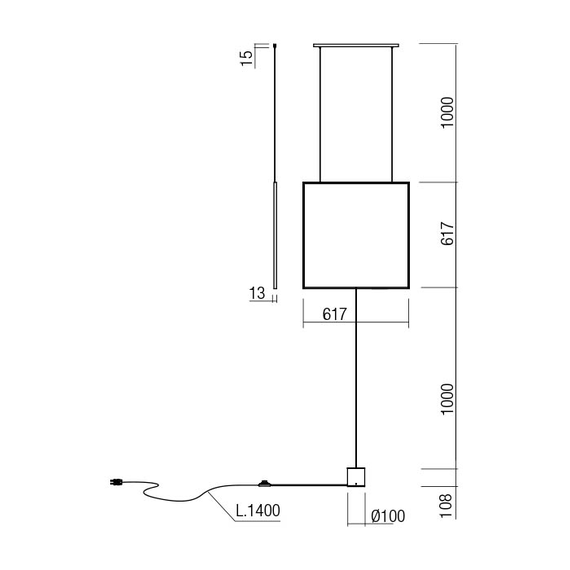 LED Полилей SLICK 01-2133 Redo 3000K | Osvetlenieto.bg