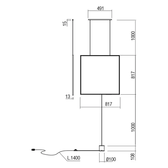 LED Полилей SLICK 01-2136 Redo 3000K | Osvetlenieto.bg
