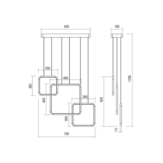 LED Полилей THAI 01-2097 Redo 3000K | Osvetlenieto.bg