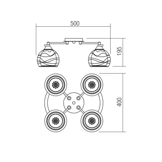 Плафон VIVIENNE 01-1053 Smarter | Osvetlenieto.bg