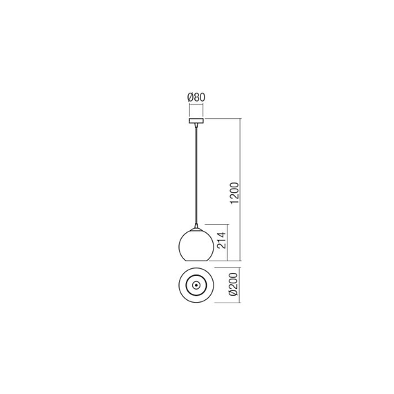 Полилей BOWL 01-2071 Redo 1xE27 | Osvetlenieto.bg