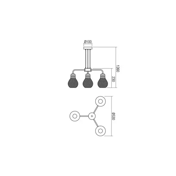 Полилей EDISON 01-1579 Smarter | Osvetlenieto.bg