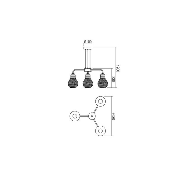 Полилей EDISON 01-1579 Smarter | Osvetlenieto.bg