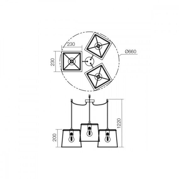 Полилей SKETCH 01-1265 Smarter | Osvetlenieto.bg