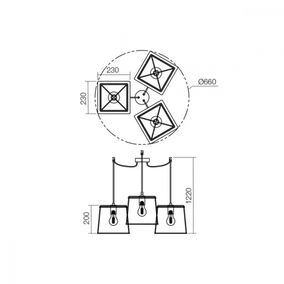 Полилей SKETCH 01-1265 Smarter | Osvetlenieto.bg