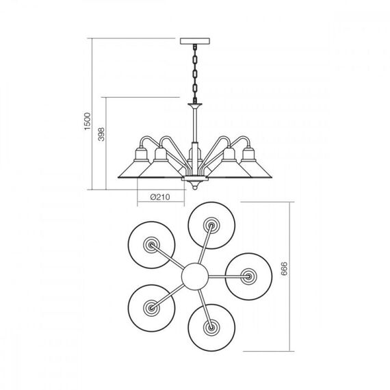 Полилей VERNER 02-936 Smarter | Osvetlenieto.bg