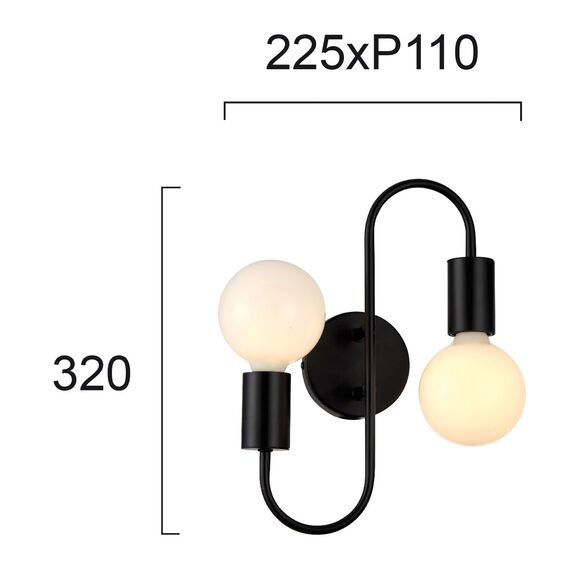 Аплик JANE 4233000 Viokef 2xE27 | Osvetlenieto.bg Аплик JANE 4233000 Viokef 2xE27 | Osvetlenieto.bg