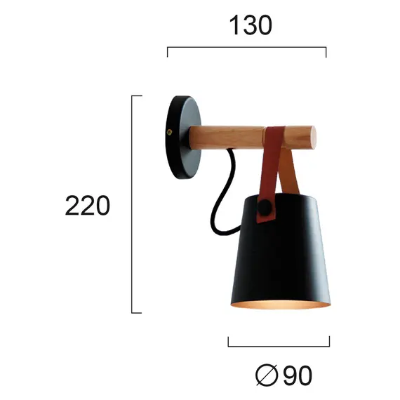 Аплик VETRA 4231601 Viokef 1xE27 | Osvetlenieto.bg