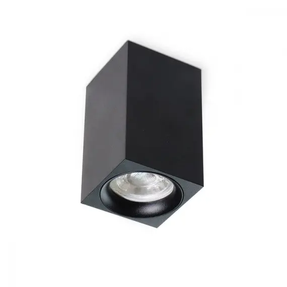 Черна луна за открит монтаж Mango Square GU10 D6 H10cm | Osvetlenieto.bg