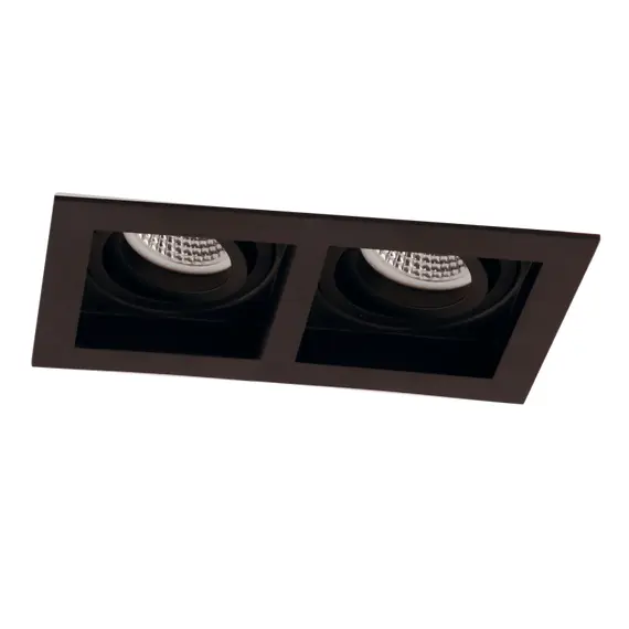 Двойна черна квадратна луна ARTSI 4208101 Viokef GU10 | Osvetlenieto.bg