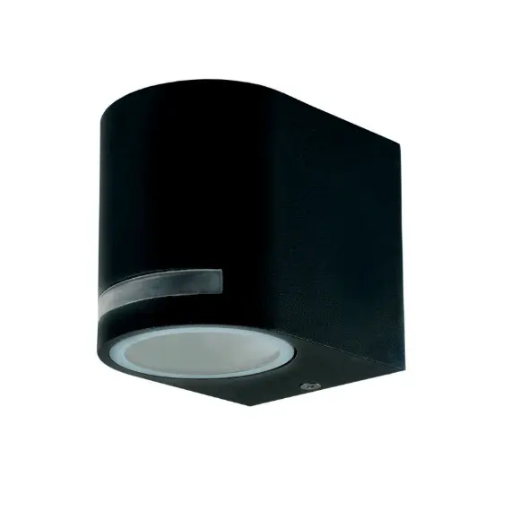 Фасаден аплик QUAZAR 8 1xGU10 черен | Osvetlenieto.bg