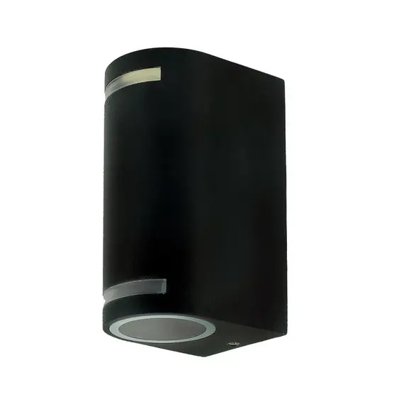 Фасаден аплик QUAZAR 9 2xGU10 черен | Osvetlenieto.bg