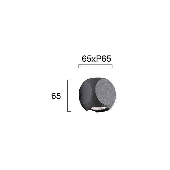 LED Фасаден аплик BALLITO 4210901 Viokef 8W 3000K IP54 | Osvetlenieto.bg