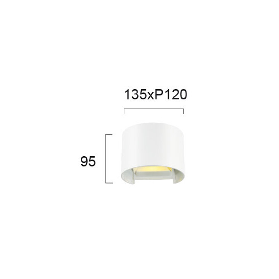 LED Фасаден аплик GREG 4188700 Viokef 6W 3000K IP54 | Osvetlenieto.bg
