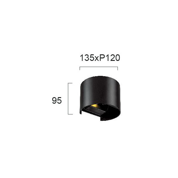 LED Фасаден аплик GREG 4188701 Viokef 6W 3000K IP54 | Osvetlenieto.bg LED Фасаден аплик GREG 4188701 Viokef 6W 3000K IP54 | Osvetlenieto.bg