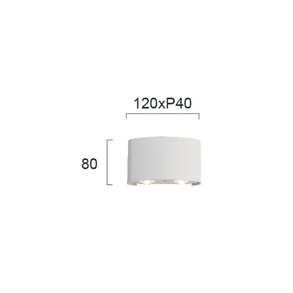 LED Фасаден аплик TWIST 4211000 Viokef 4W 3000K IP54 | Osvetlenieto.bg