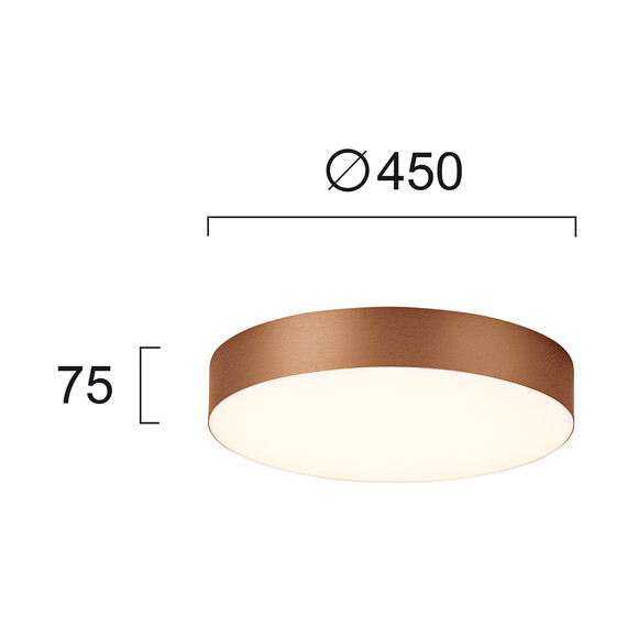 LED Плафон BRUCE 4235301 Viokef 42W 3000K Triac Dimmable | Osvetlenieto.bg