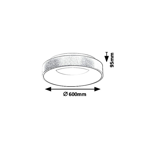 LED Плафон CARMELLA 5053 Rabalux 50W 4000K | Osvetlenieto.bg