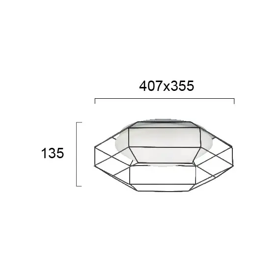 LED Плафон MONTE 4227400 Viokef 12W 3000K | Osvetlenieto.bg