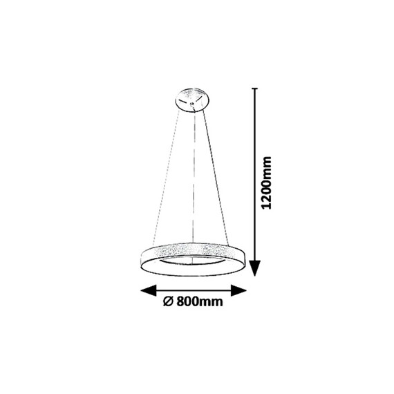 LED Полилей CARMELLA 5055 Rabalux 80W 4000K | Osvetlenieto.bg