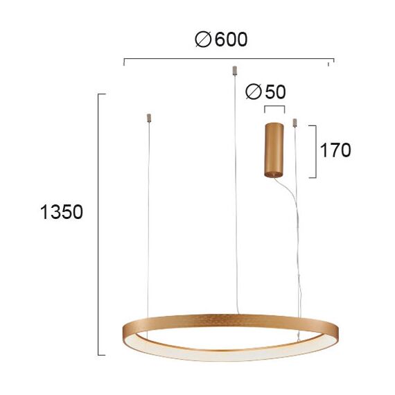 LED полилей LOOP 4222800 Viokef 48W 3000K | Osvetlenieto.bg