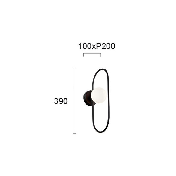 Модерен аплик Fancy 4208900 Viokef 1xG9 | Osvetlenieto.bg