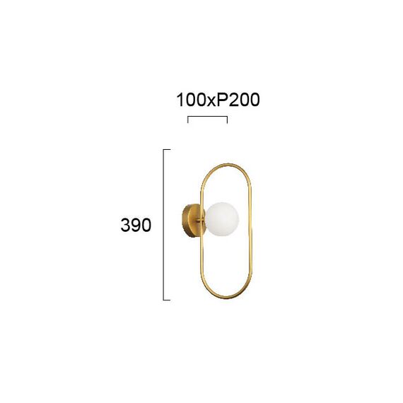 Модерен аплик Fancy 4208901 Viokef 1xG9 | Osvetlenieto.bg