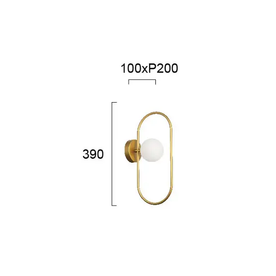 Модерен аплик Fancy 4208901 Viokef 1xG9 | Osvetlenieto.bg