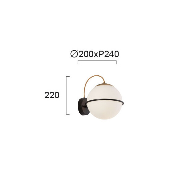 Модерен аплик Ferero 3094000 Viokef E27 | Osvetlenieto.bg