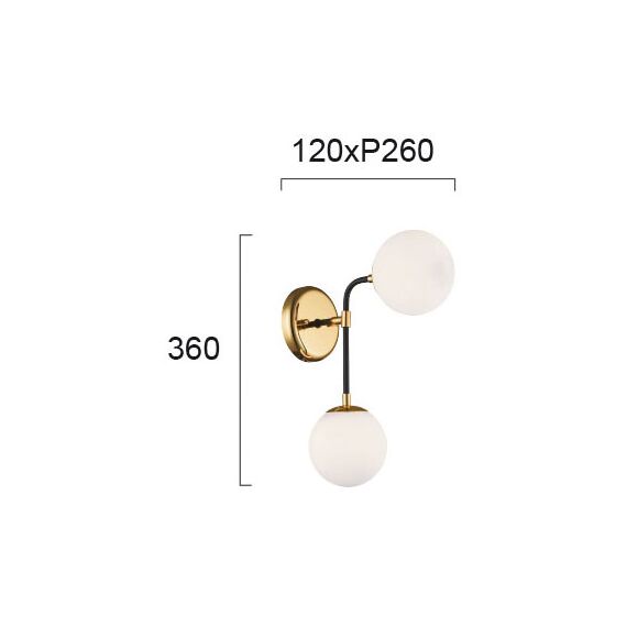 Модерен аплик Hariet 4203000 Viokef 2xG9 | Osvetlenieto.bg Модерен аплик Hariet 4203000 Viokef 2xG9 | Osvetlenieto.bg