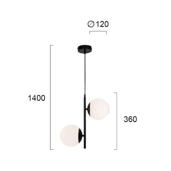 Модерен полилей Anouk 4233300 Viokef 2xG9 | Osvetlenieto.bg