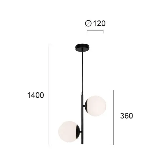Модерен полилей Anouk 4233300 Viokef 2xG9 | Osvetlenieto.bg
