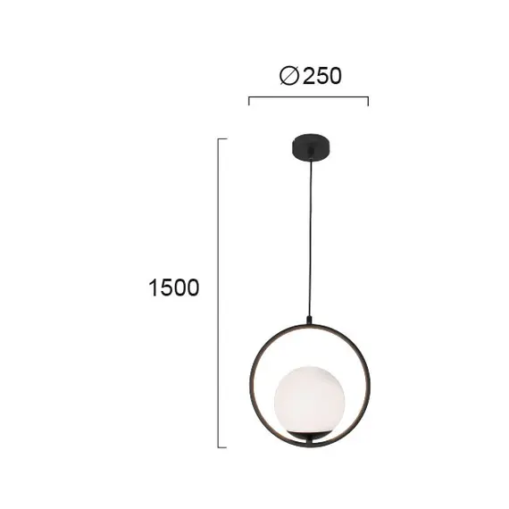 Модерен полилей Anouk 4234300 Viokef 1xE14 | Osvetlenieto.bg