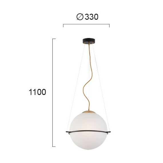 Модерен полилей Ferero 3093800 Viokef 1xE27 | Osvetlenieto.bg