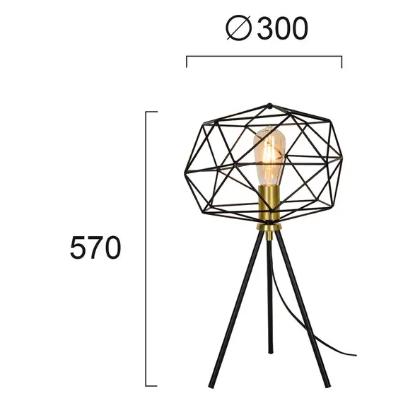 Настолна лампа KOMODO 4217700 Viokef 1xE27 | Osvetlenieto.bg