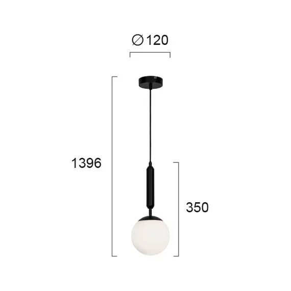 Пендел Anouk 4228601 Viokef 1xG9 | Osvetlenieto.bg