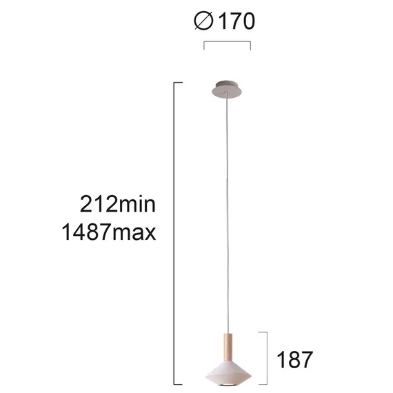 Пендел KONA 4235100 Viokef 1xGU10 | Osvetlenieto.bg