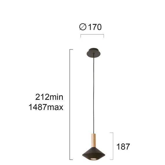 Пендел KONA 4235101 Viokef 1xGU10 | Osvetlenieto.bg